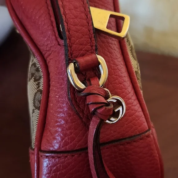 Gucci Canvas Bree Leather Crossbody Bag - Picture 7 of 14